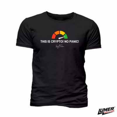 This is Crypto! No Panic! Crna Majica