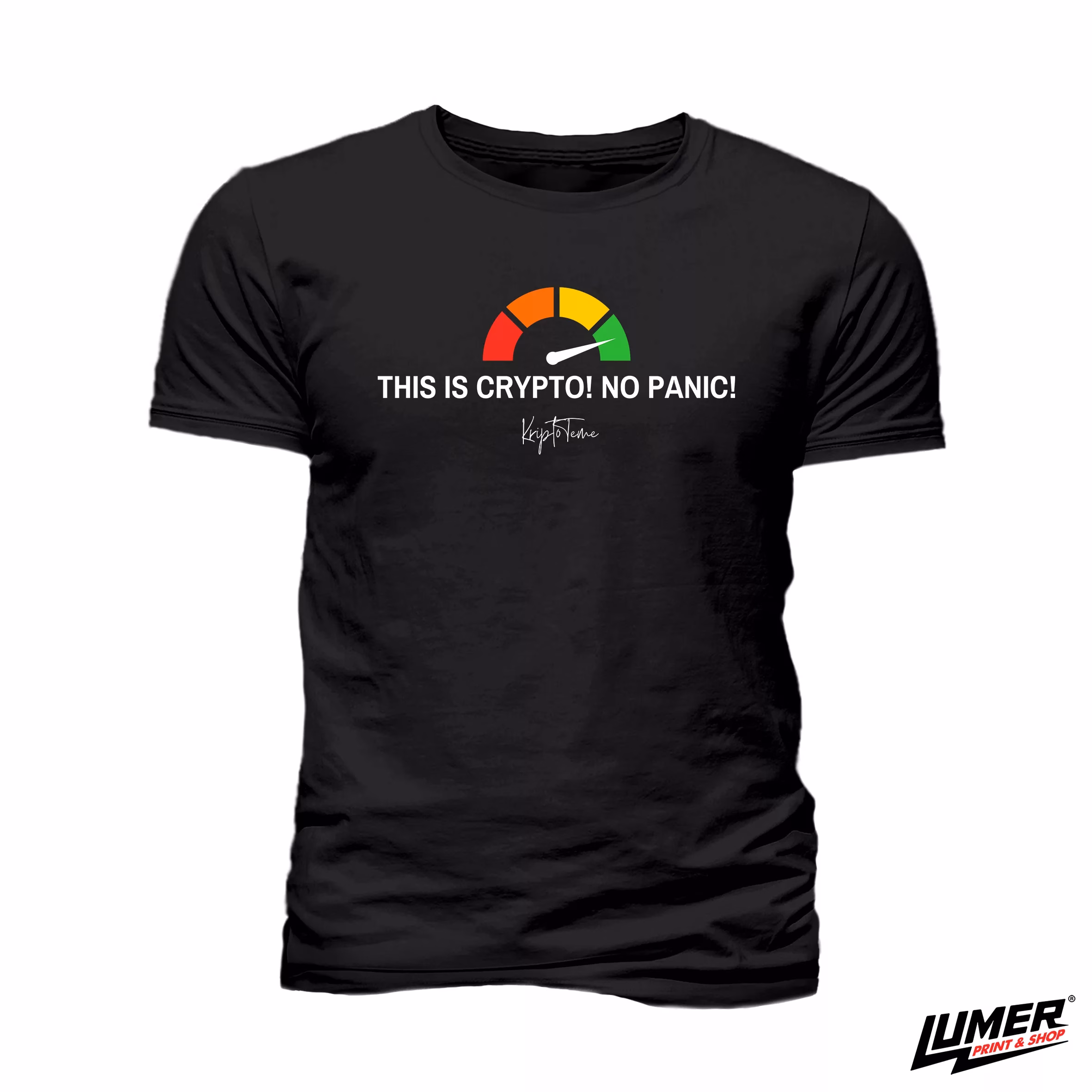 This is Crypto! No Panic! Crna Majica