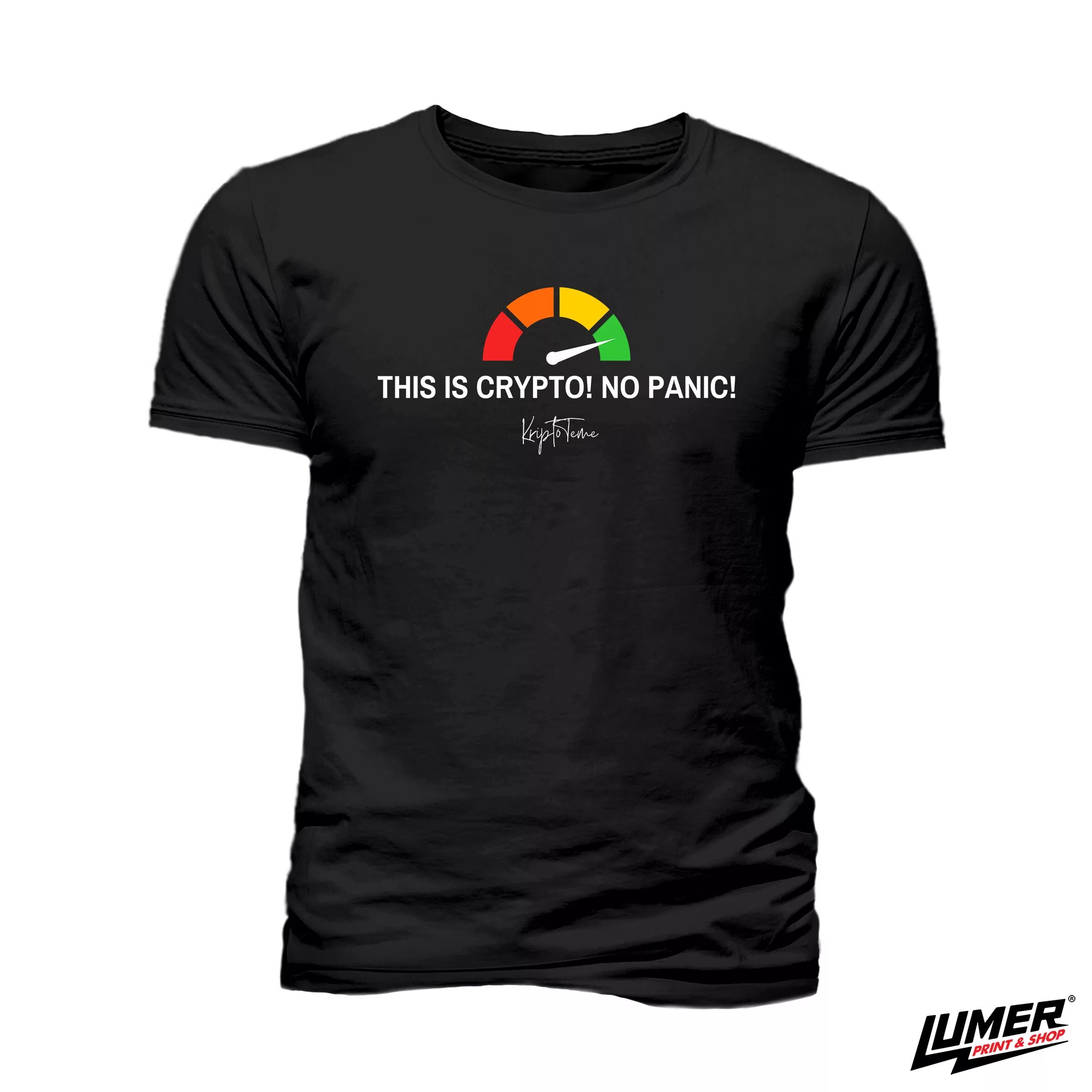 This is Crypto! No Panic! Crna Majica