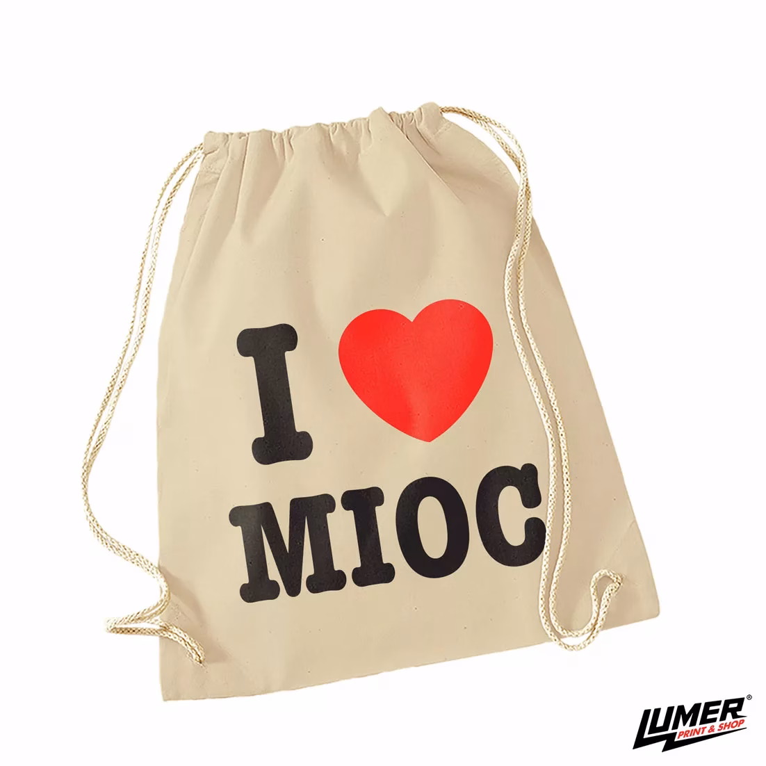 I Love Mioc Natural Ruksak