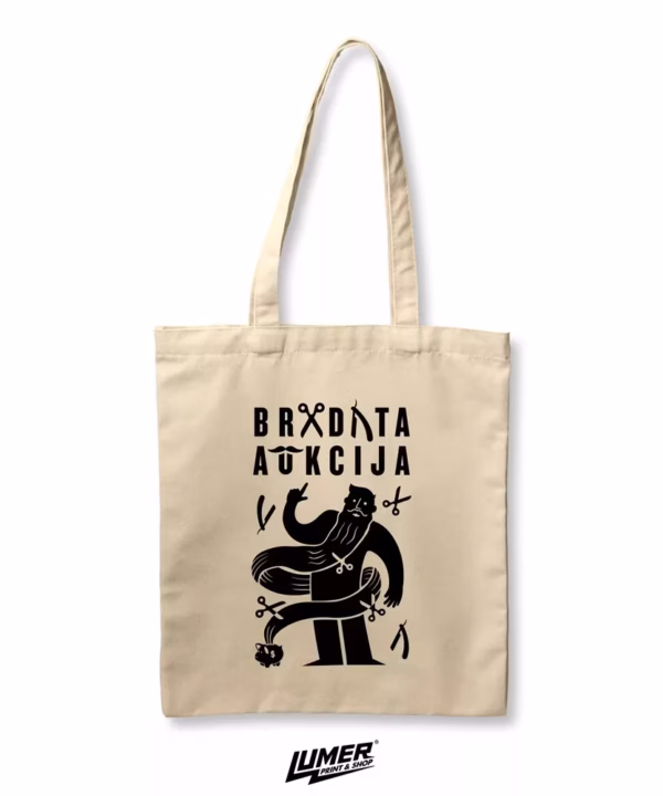 Bradata Aukcija Natural Crna Torba