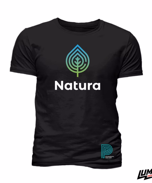 "Natura" Prirodoslovna Crna Majica