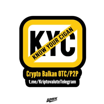 Crypto Balkan KYC Naljepnica