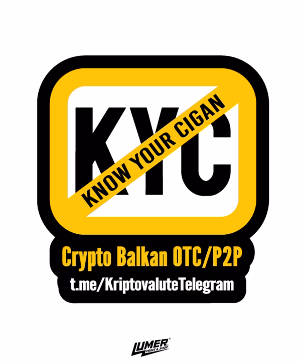 Crypto Balkan KYC Naljepnica