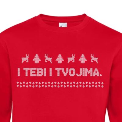 I Tebi i Tvojima - Crveni Crewneck - Slika 2