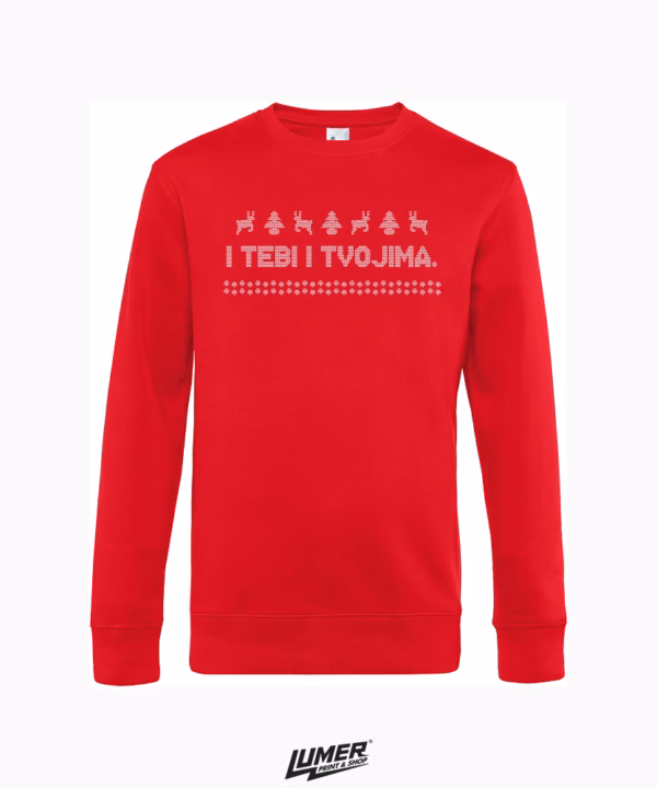 I Tebi i Tvojima - Crveni Crewneck - XXL