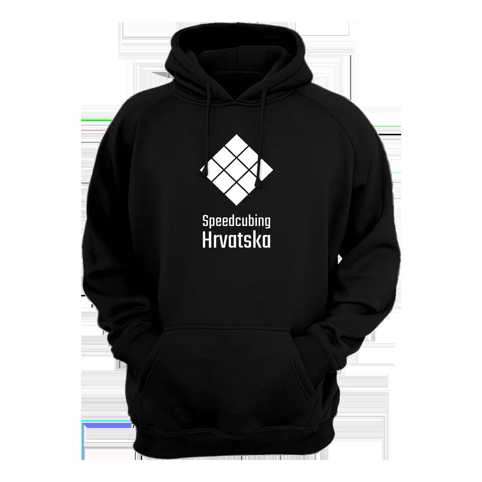 Speedcubing – Bijela Kocka Hoodie