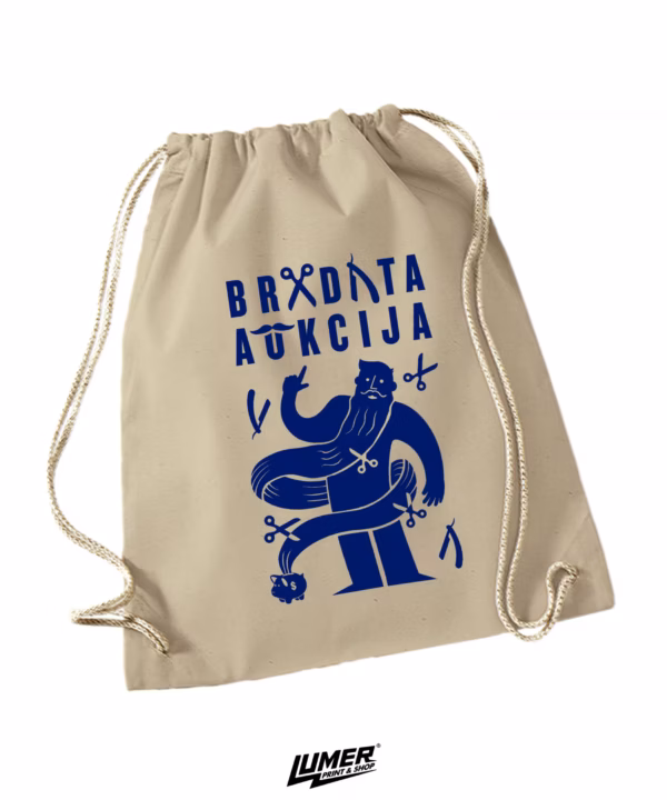 Bradata Aukcija Natural Ruksak Plavi
