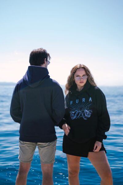 Bura - Oversized Crna Hoodie - Slika 3