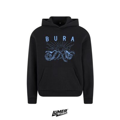 Bura - Oversized Crna Hoodie - Slika 8