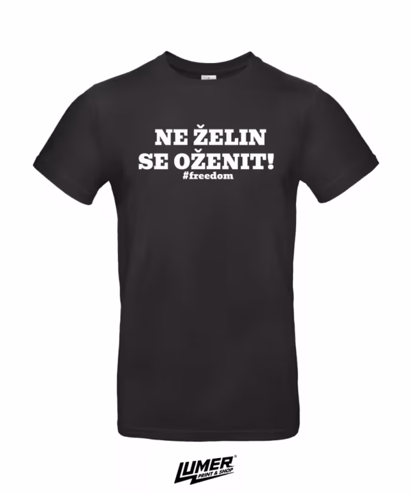 Neću se oženit - Natpis