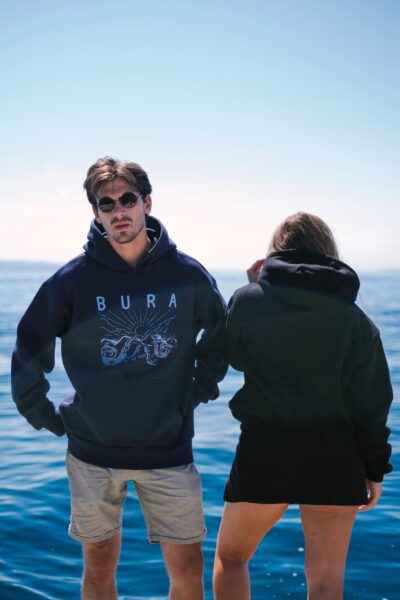 Bura - Oversized Navy Hoodie - Slika 7
