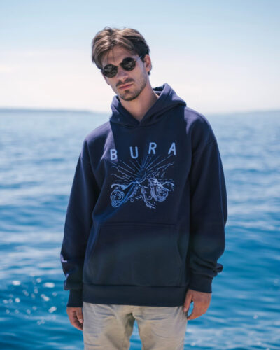 Bura - Oversized Navy Hoodie