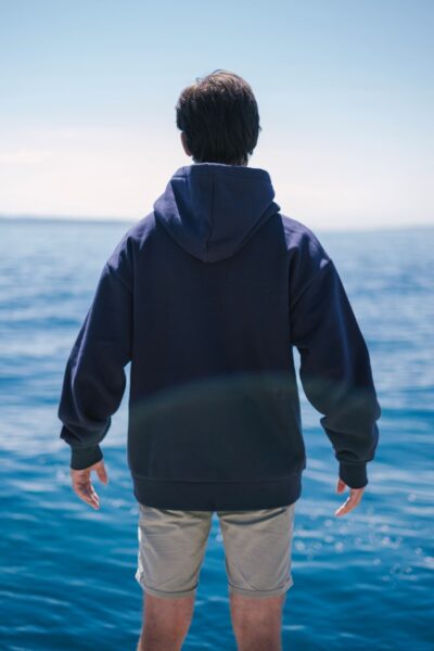 Bura - Oversized Navy Hoodie - Slika 4