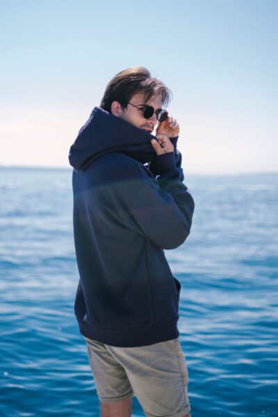 Bura - Oversized Navy Hoodie - Slika 5