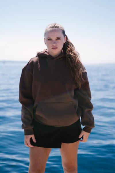 Hoba - Oversized Smeđa Hoodie - Slika 5