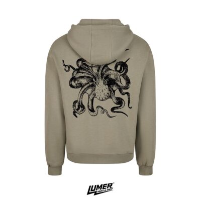 Hoba - Oversized Maslinasta Hoodie - Slika 2