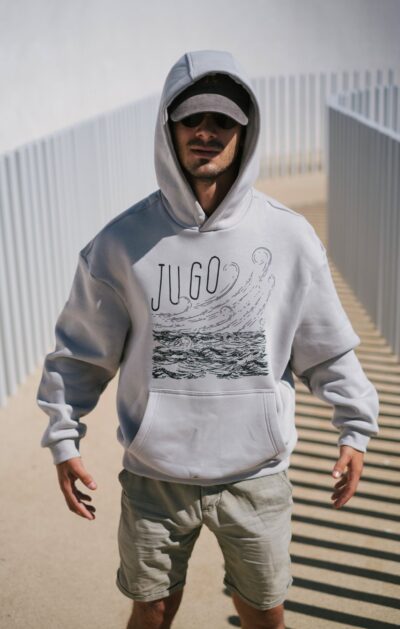 Jugo - Oversized Siva Hoodie - Slika 4