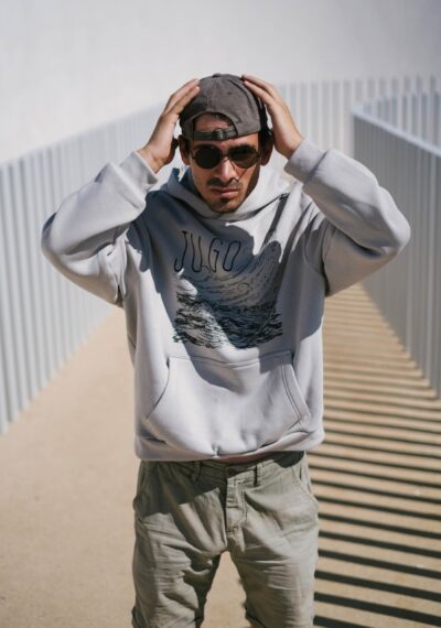 Jugo - Oversized Siva Hoodie - Slika 5