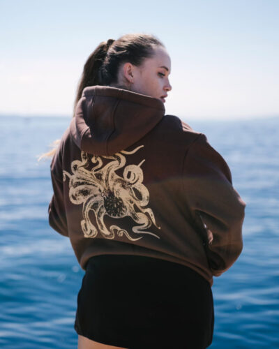 Hoba - Oversized Smeđa Hoodie