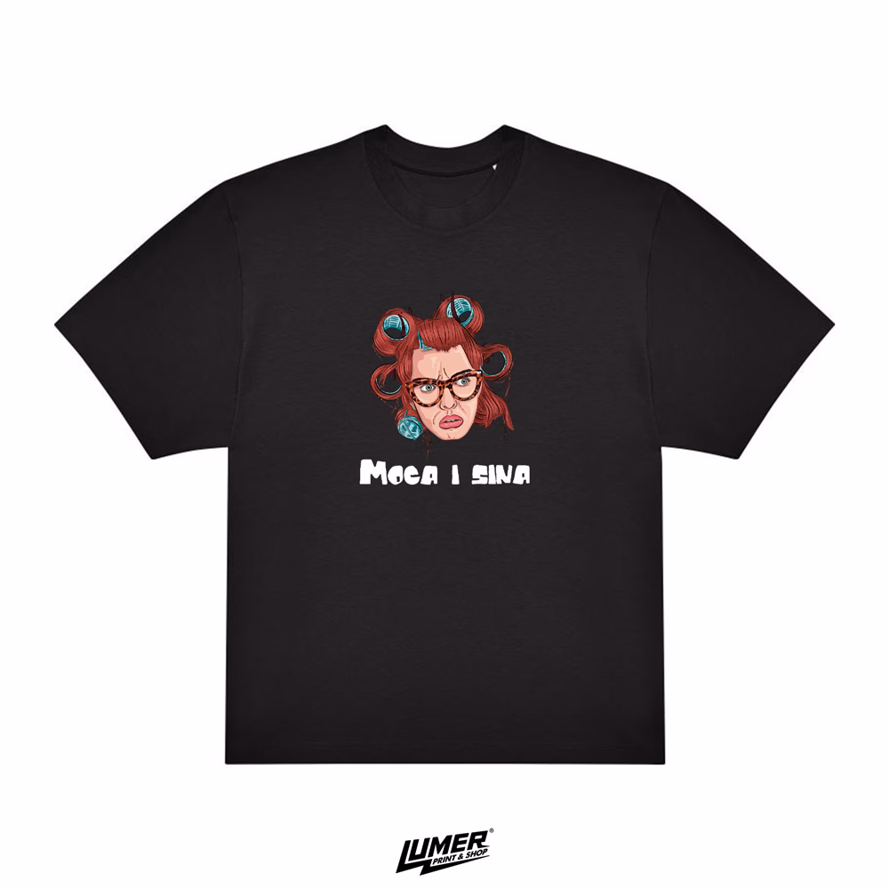 Moca i sina oversize crna