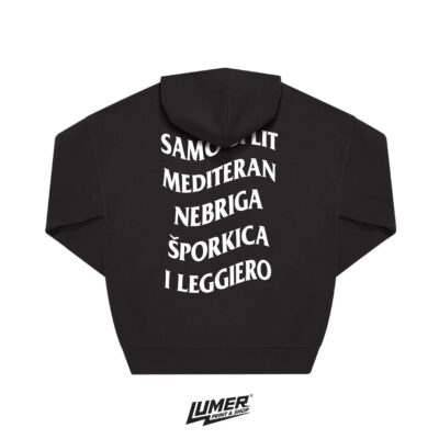 Leggiero Hoodie Crna Unisex - Slika 3