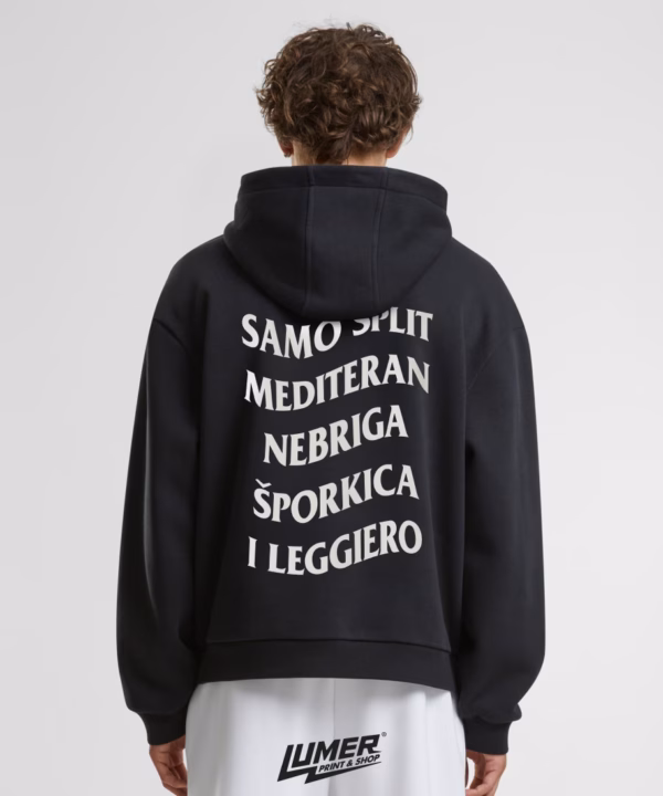 Leggiero Hoodie Crna Unisex