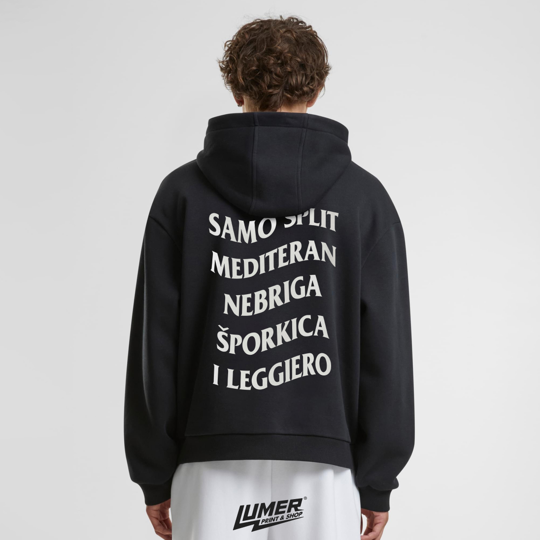Leggiero Hoodie Crna Unisex