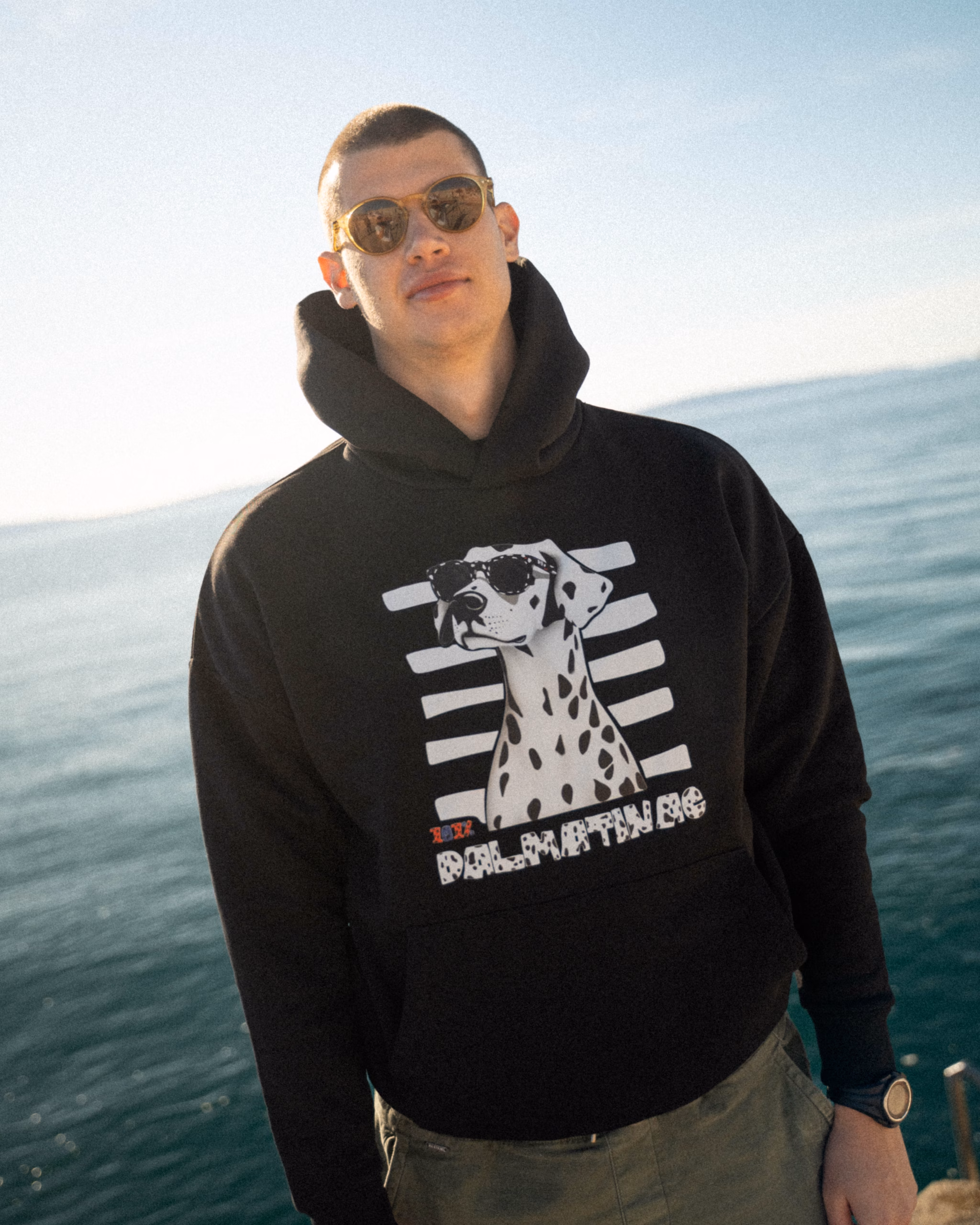 Dalmatinac Oversized Hoodie Crna