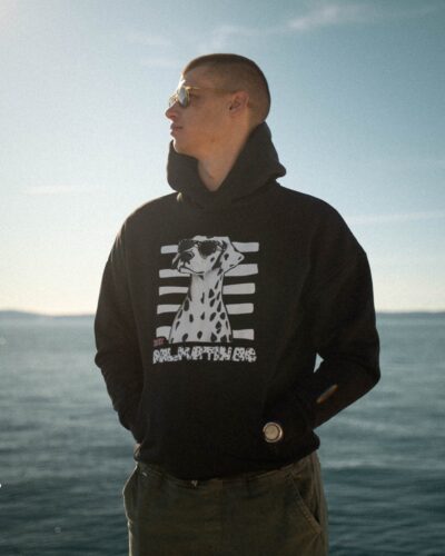 Dalmatinac Oversized Hoodie Crna - Slika 3