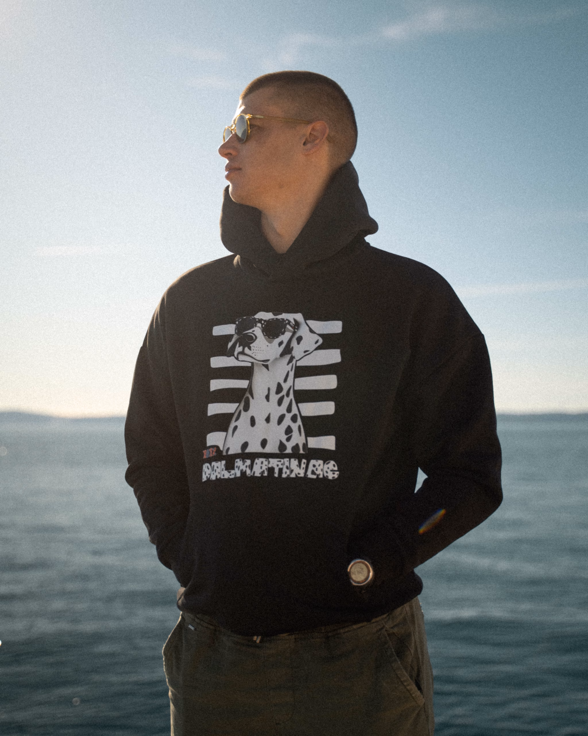 Dalmatinac Oversized Hoodie Crna - Slika 3