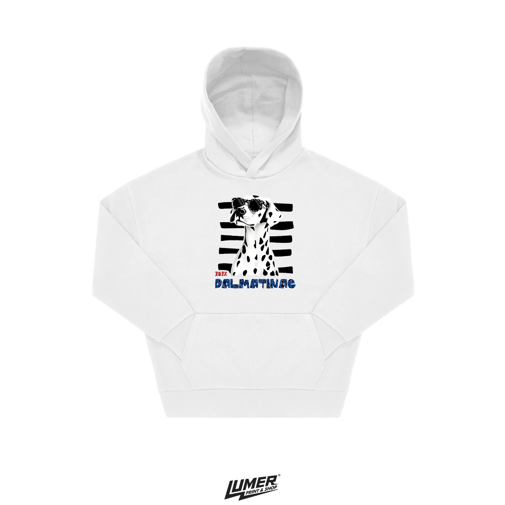 Dalmatinac Oversized Hoodie Bijela