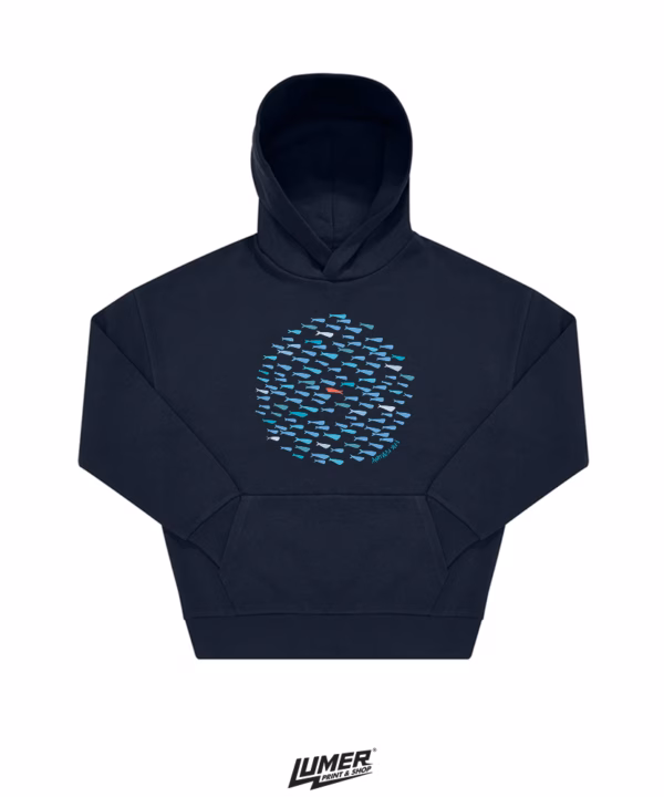 Uvik Kontra Oversized Hoodie Navy