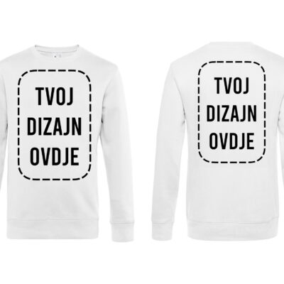 Majica Dugih Rukava s tvojim dizajnom (Prsa+Leđa)