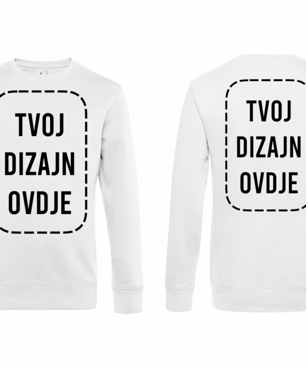 Majica Dugih Rukava s tvojim dizajnom (Prsa+Leđa)