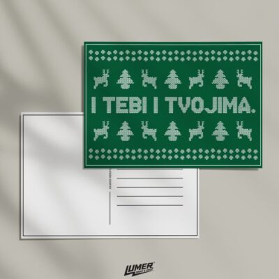 I Tebi i Tvojima - Zelena razglednica čestitka