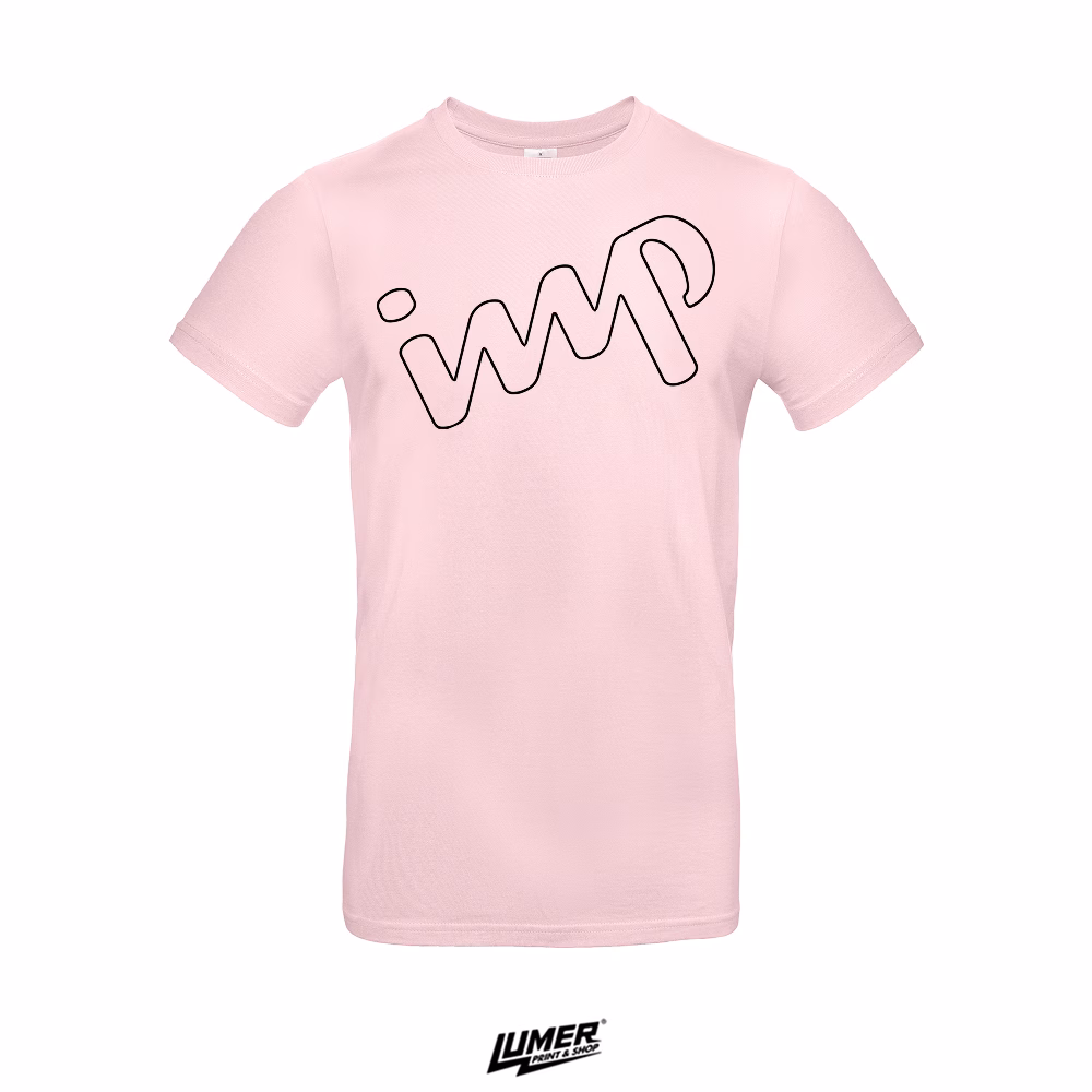 IMP outline logo - Orchid Pink