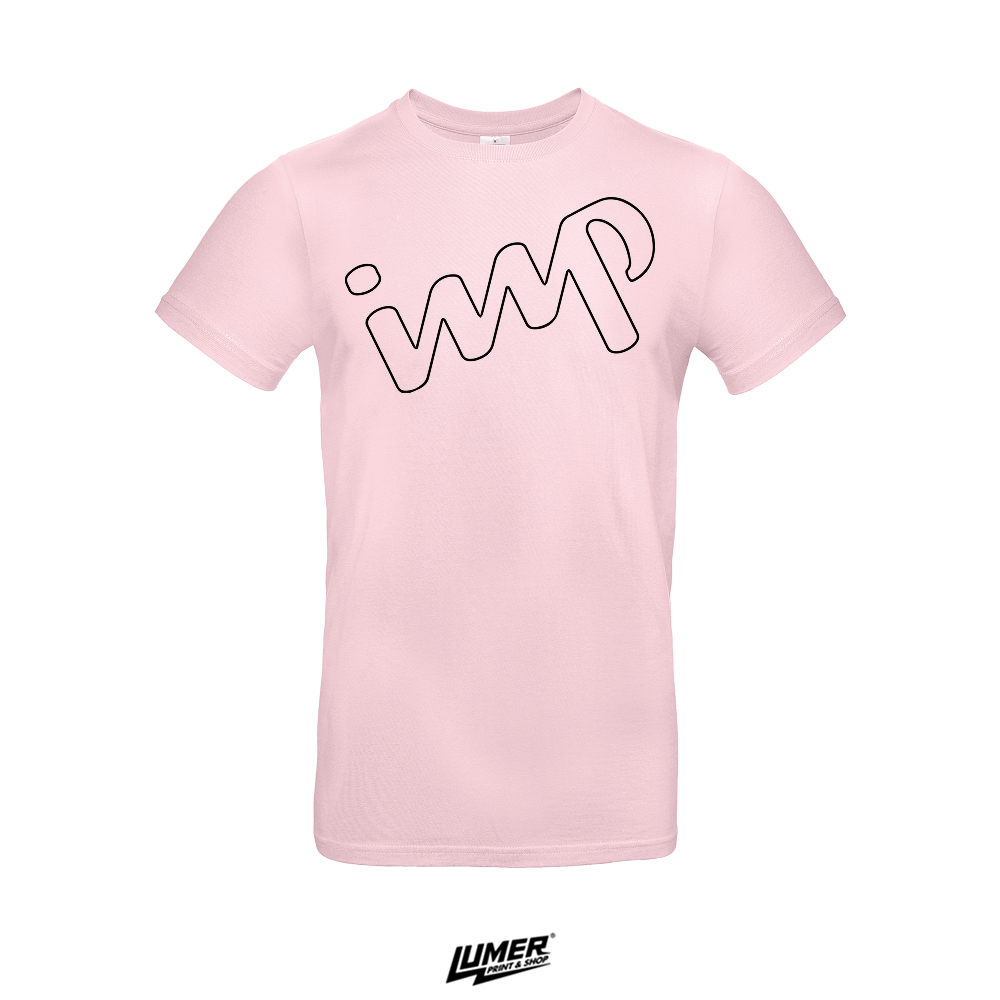IMP outline logo - Orchid Pink