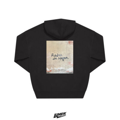 Rođen da spavam - Zid - Crna Hoodie