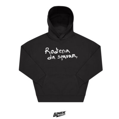 Rođena da spavam - Crna Hoodie