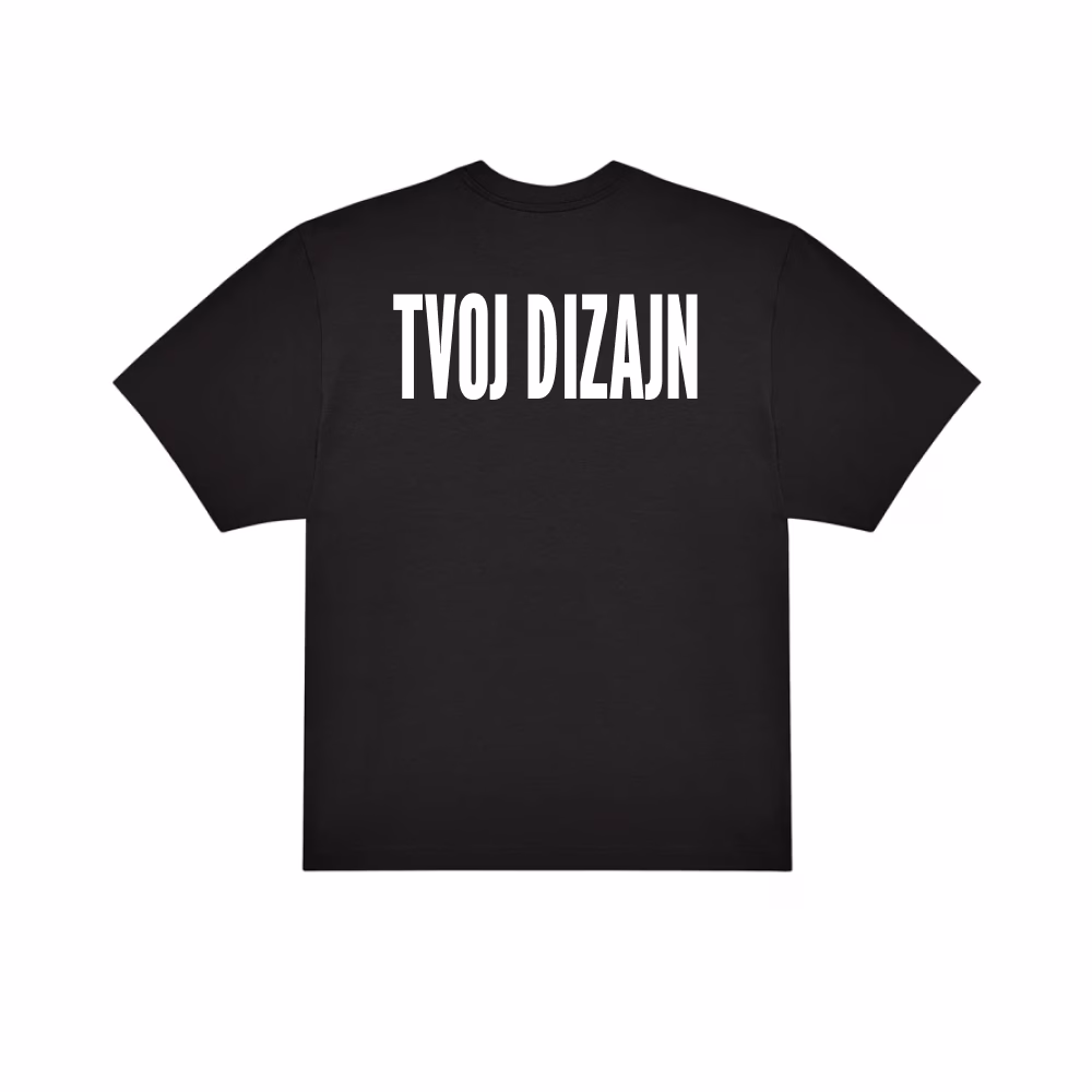 Oversized Majica s Tvojim Dizajnom Prsa+Leđa - Slika 5