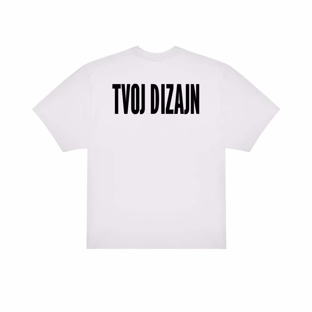 Oversized Majica s Tvojim Dizajnom Prsa+Leđa - Slika 4